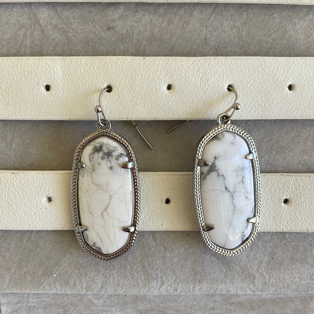 Kendra Scott Elle Silver Drop Earrings